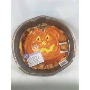 HALLOWEEN Pumpkin JACK-O-LANTERN CAKE PAN Wilton Non-stick New - 12"12"x2"